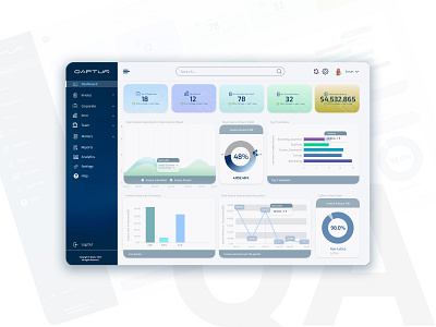 Dashboard Design QUAPTUR design graphic design ui ux