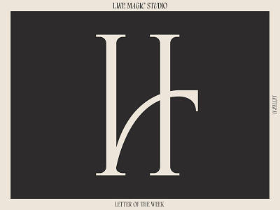 Letter H condensed design h letterform serif type typography vector