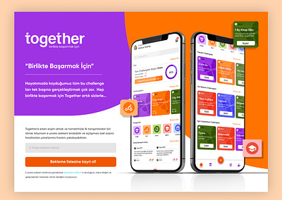 Activity Mobile Application book health landing page mobile app onepage sport ui user ux