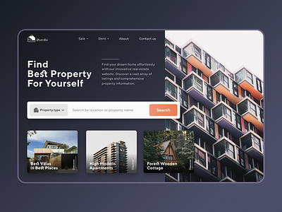 Øverste Agency | Web Design design figma graphic design landing design real estate ui uiux ux web design website