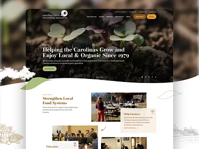 Nonprofit Website Design - Carolina Farm Stewardship Association association charity charity website design design farm farmers foundation graphic design non profit non profit nonprofit nonprofit web design nonprofit website nonprofit website design nonprofit websites organic food ui web design webdesign website design