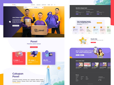 Paxel - Website Landing Page design ui ux web design