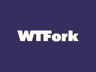WTFork Logo + Assets 70s brand design branding food blog food logo fork fork logo logo mark recipe index recipes