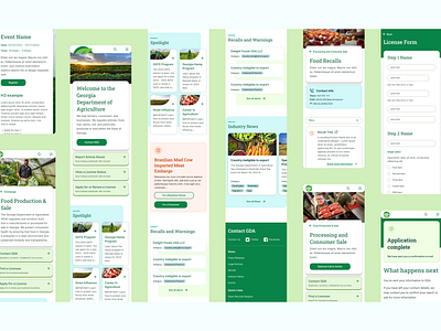 Georgia Department of Agriculture app app branding dailyui design illustration logo ui ux ux ui web