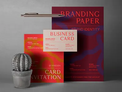 Free Stationery Branding Identity Psd Mockup branding mockup business card mockup stationery mockup