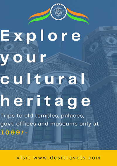 Cultural Heritage Flyer Design design graphic design typography