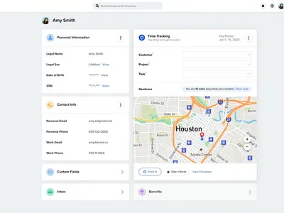 Time Tracking animation ui