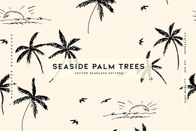 Seaside Palm Trees app branding design graphic design illustration logo typography ui ux vector