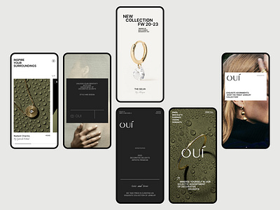 Oui | Jewelry store jewelry landing ui uiux ux web