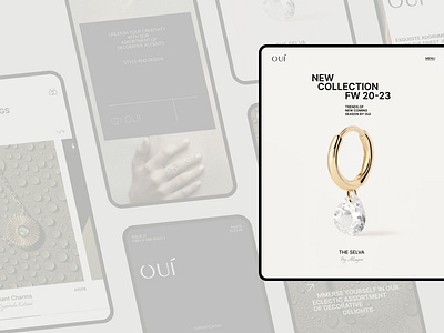 Oui | Jewelry store agency design landing ui uiux ux web