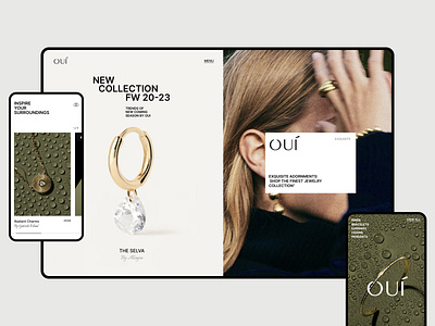 Oui | Jewelry store agency design landing ui uiux ux web