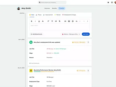 Performance Management animation ui