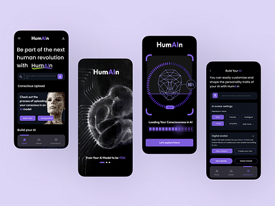 Digital Immortality - Embracing Eternal Existence- UI Design animation app branding design graphic design illustration logo ui uidesign ux uxdesign vector