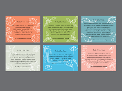 Innisbrook Golf Resort - Turn Down Cards branding design graphic design illustration vector