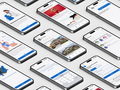 Veterinary Advice App design figma pet ui ux vet