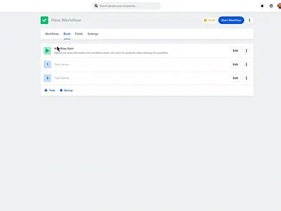 Workflows animation ui