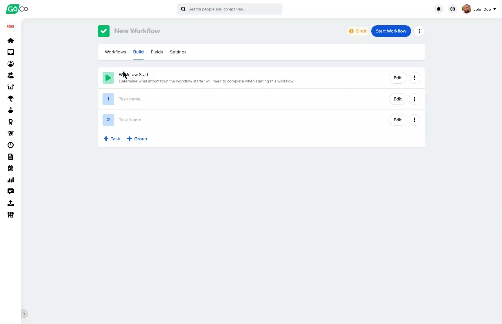 Example of Workflows
