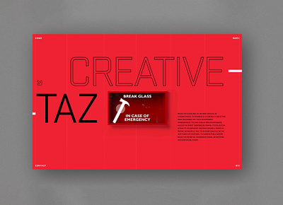 Creative Taz artdirection figma interaction interface ui