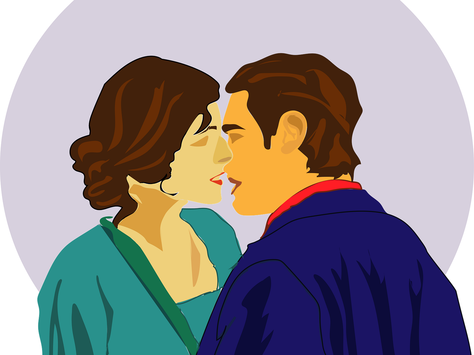 A KISS - Illustration by Shrishti Singh on Dribbble