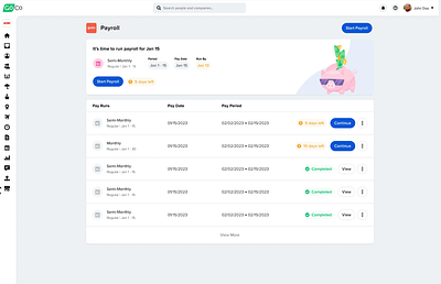 Payroll animation ui