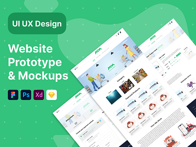 Landing Page UI Design landing page ui ux user experience user interface website design