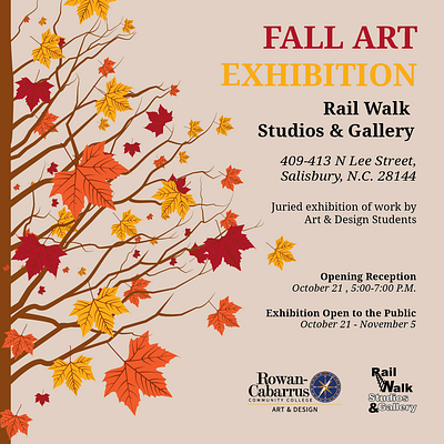 2022 Fall Exhibition Poster graphic design