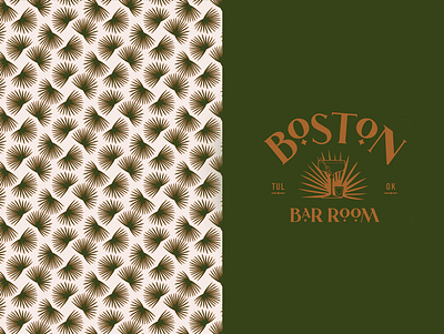 Boston Bar Room - Concept brand brand id brand identity brand pattern branding design digital illustration graphic design illustration logo palm pattern tropical bar vector