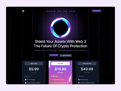 DeFi Crypto Website animation crypto defi ui ux web design web3