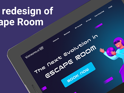 The redesign of Escape Room app branding design graphic design illustration typography ui ux