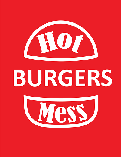 Hot Mess Burgers Re-Brand Project graphic design