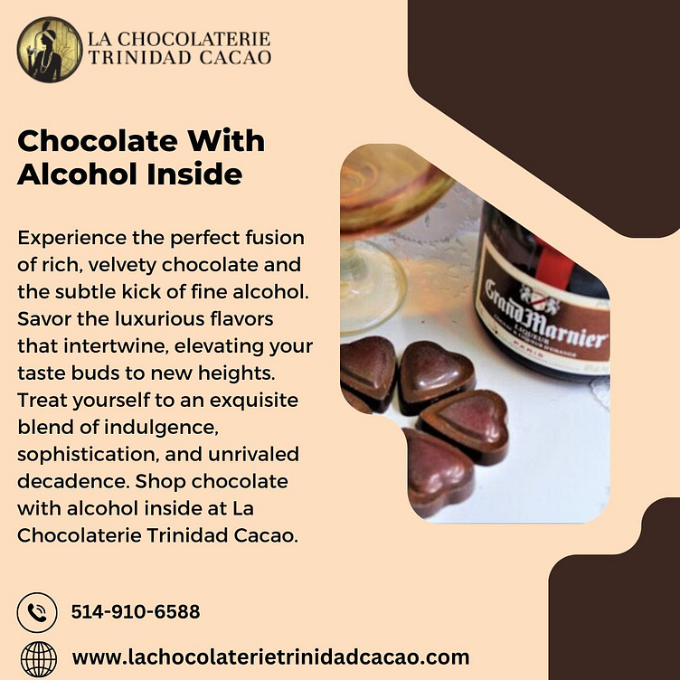 Get the Benefits of Chocolate with Alcohol Inside by Michelle on Dribbble