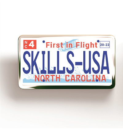 2022 Skills USA Pin Design Project graphic design