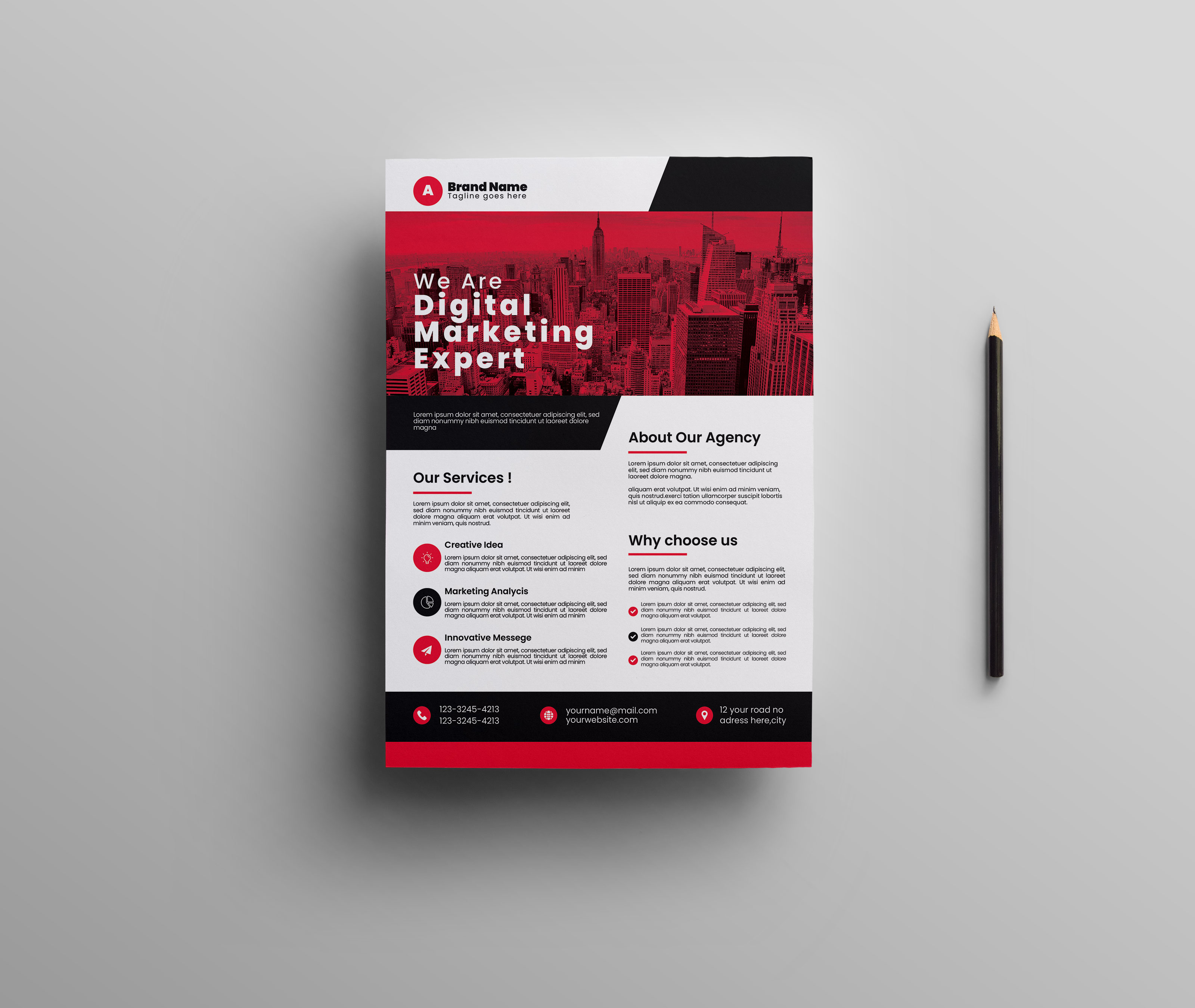 Corporate Flyer Design Template professional design