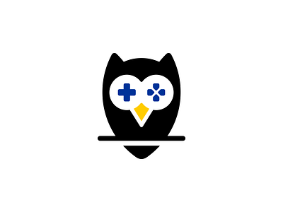 Owl Gaming Logo animal bird bird logo console console logo cute design funny game logo graphic design icon logo logo design logodesign minimal minimalist logo owl owl gaming playful playing