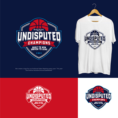 Undisputed Champions bakery basketball champions drink emblem food illustration logo logodesign logos sport