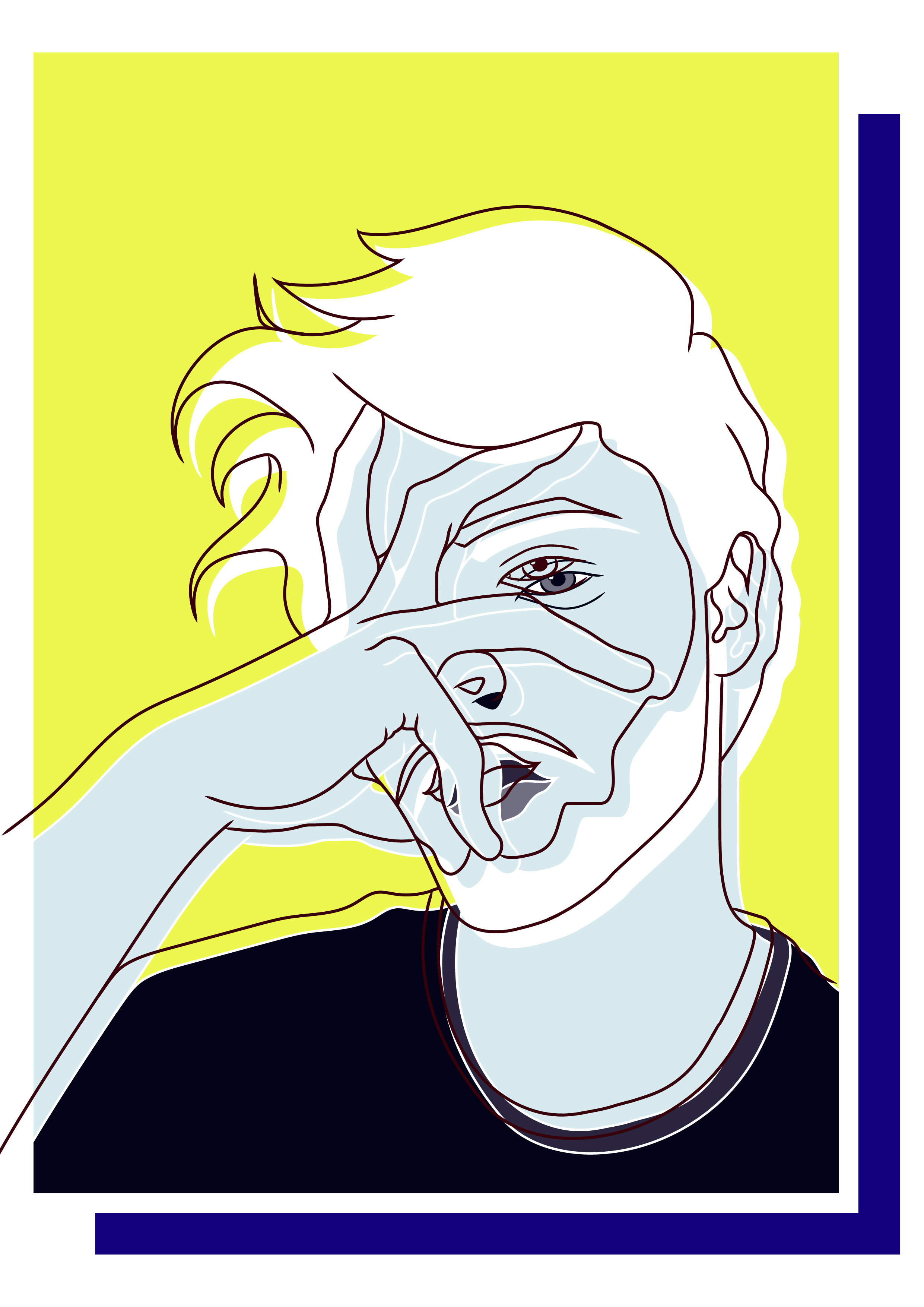 Self-Portrait art design digital digital art illustration self portrait vector vectorial art vectorial illustration