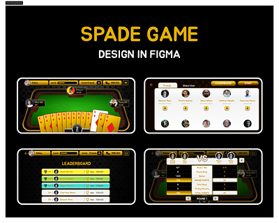 Spade Game (Mobile Game UI design)
