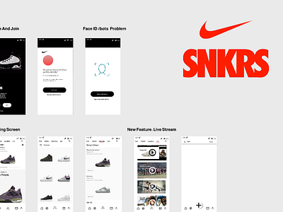 Nike hotsell snkrs logo