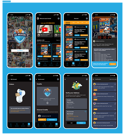 Sports Collectible Cards app card trading collectible cards collectible cards mobile apps e commerce app mobile product product design sports card sports collectible cards trading apps ui usability testing user journey user research ux