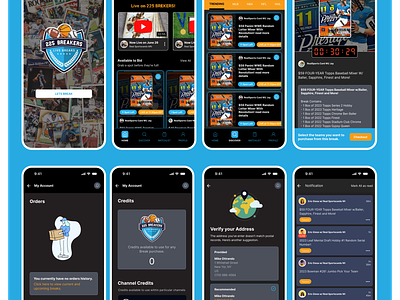 Sports Collectible Cards app card trading collectible cards collectible cards mobile apps e commerce app mobile product product design sports card sports collectible cards trading apps ui usability testing user journey user research ux