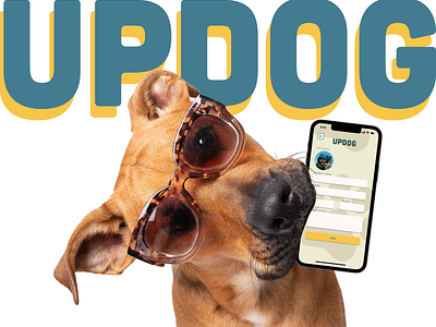 Updog walking app concept app design graphic design logo ui ux