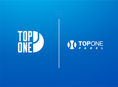 TopOne Padel - Logo branding coreldraw design illustrator logo padel sports tenis tennis vector