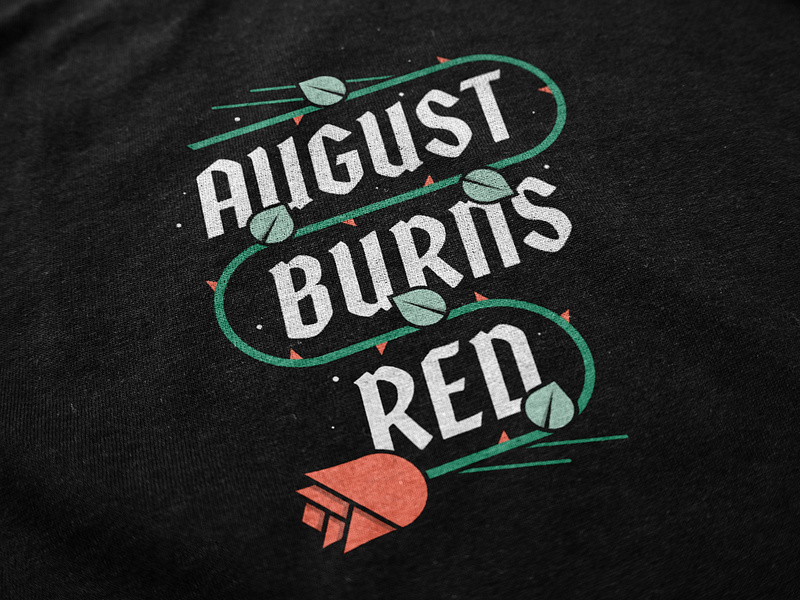 AUGUST BURNS RED • Merch apparel band bold clothing floral illustration merch metal metalcore punk rock rose shirt swag type typography vanguard