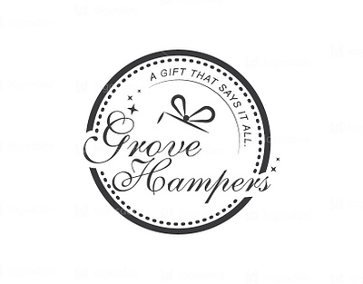 Grove hampers gift logo design logo art