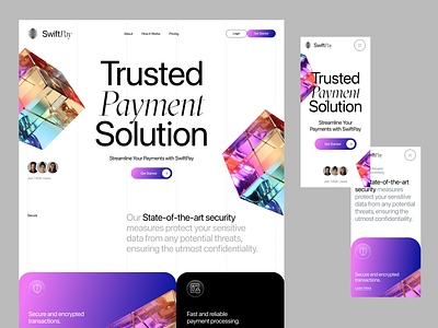 Online Payment Website Design 3d apple clean design landing minimal modern payment ui ux web website