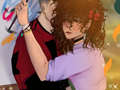 Amor efêmero amor anime artist artista casal design graphic design illustration love oc shipp