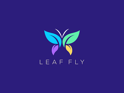 Leaf Fly Logo branding butterfly logo creative design fly logo graphic design icon identity identitydesigner illustration logo logo design logo maker logobrand logodesign logos typography vector