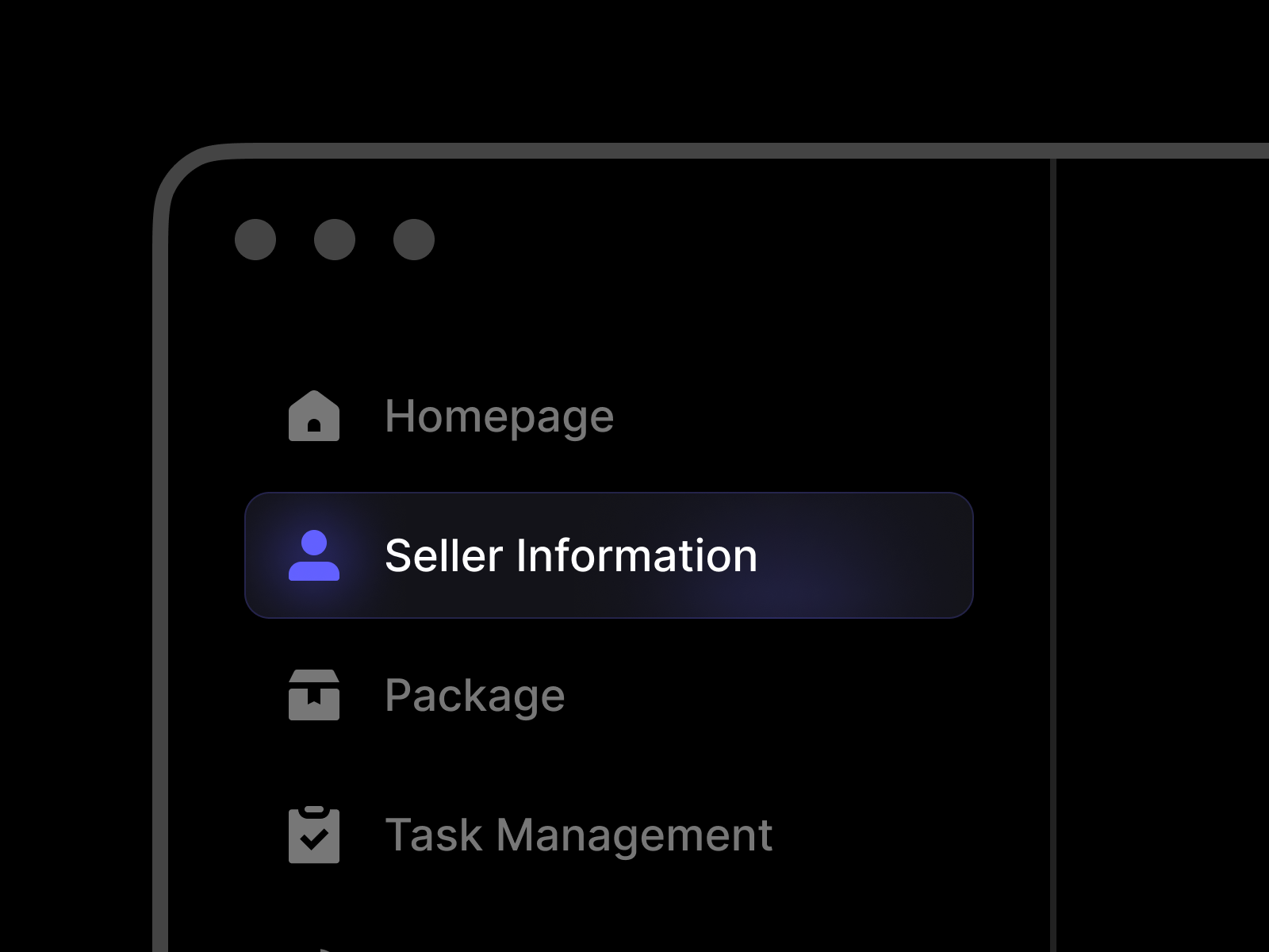 Sidebar Icons 2 bdc branding darkmode design graphic design graphics icons info logo navigation package profile seller sidebar task ui vector web