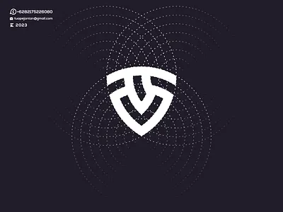 Monogram TV Logo Design art awesome branding design design logo icon illustration letter lettering logo logos minimal monogram vector