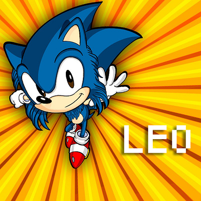 Leo (Sonic) animation art design illustration ilustración photoshop procreate vector